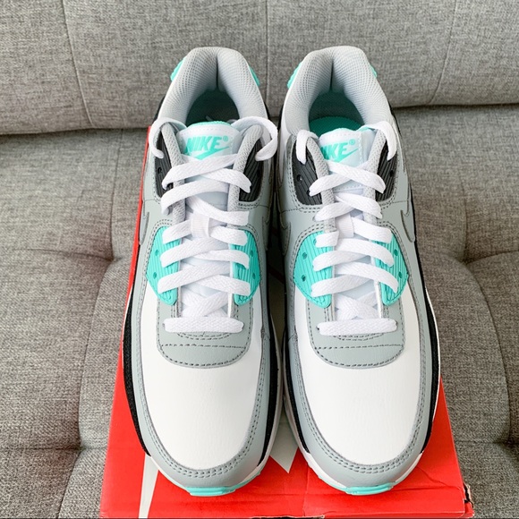 🌸 Air max 90 white Tiffany blue shoes sneakers - Picture 2 of 5